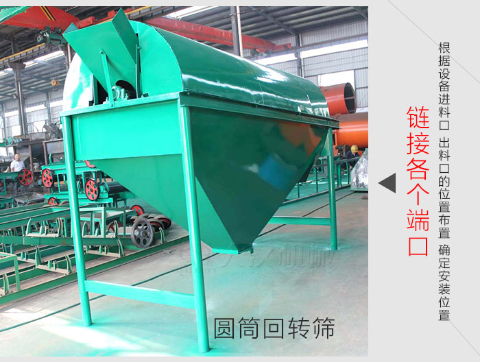 根據設備進料口、出料口的位置布置，對篩體安裝位置進行確定